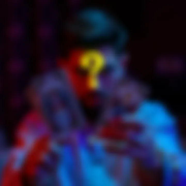 A person holding tarot cards with a question mark above their head, symbolizing a free tarot reading experience.