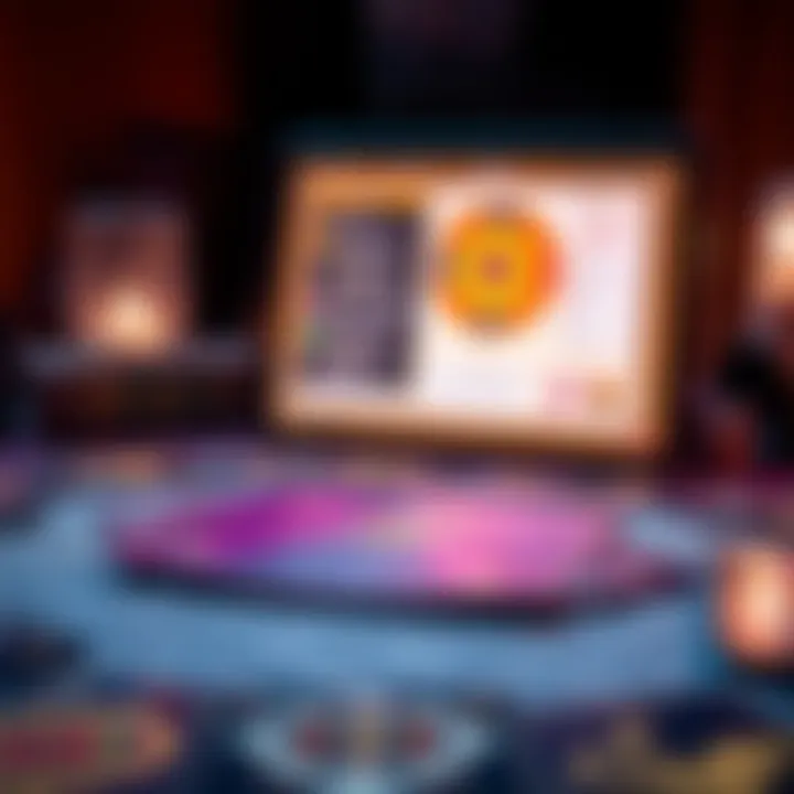 A digital tarot reading session with cards laid out and a screen showing Chat GPT's analysis.