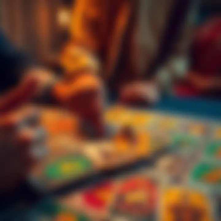 A person receiving a tarot reading with colorful Indian tarot cards on a table.