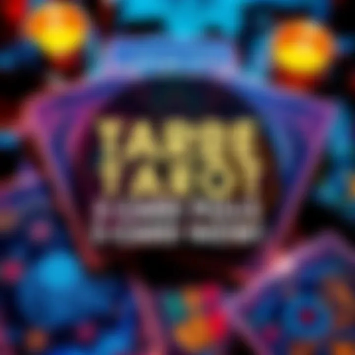 A vibrant graphic showcasing tarot cards with text inviting people to comment for a free 3-card pull, themed for Black History Month