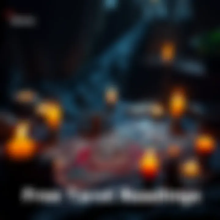 An enchanting tarot card spread illuminated by candlelight, showcasing a variety of cards and an inviting atmosphere for seekers of insight.