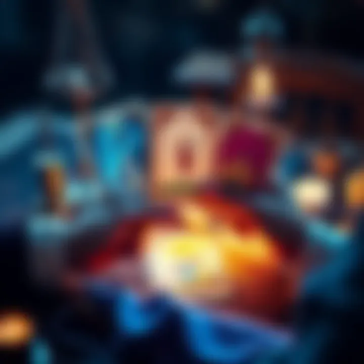 A person holds three tarot cards on a table, reflecting on past, present, and future themes.