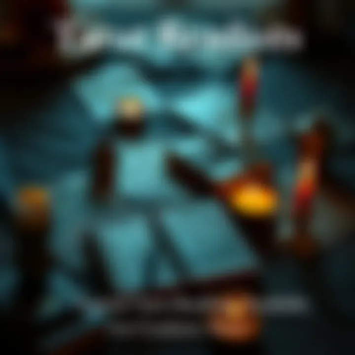 A tarot card spread with candles and a notebook, representing limited tarot readings available.