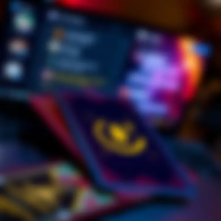 A close view of tarot cards displayed next to a chat interface, symbolizing digital tarot readings.