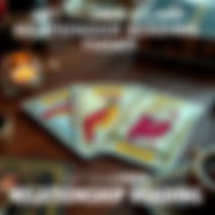 Tarot Cards for Relationship Reading A spread of three tarot cards laid out on a table, symbolizing a relationship reading. The cards feature colorful illustrations that represent love and guidance.