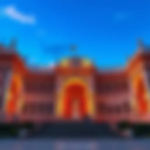 A grand architectural structure representing the concept of Tartaria, showcasing intricate designs and historical elements.