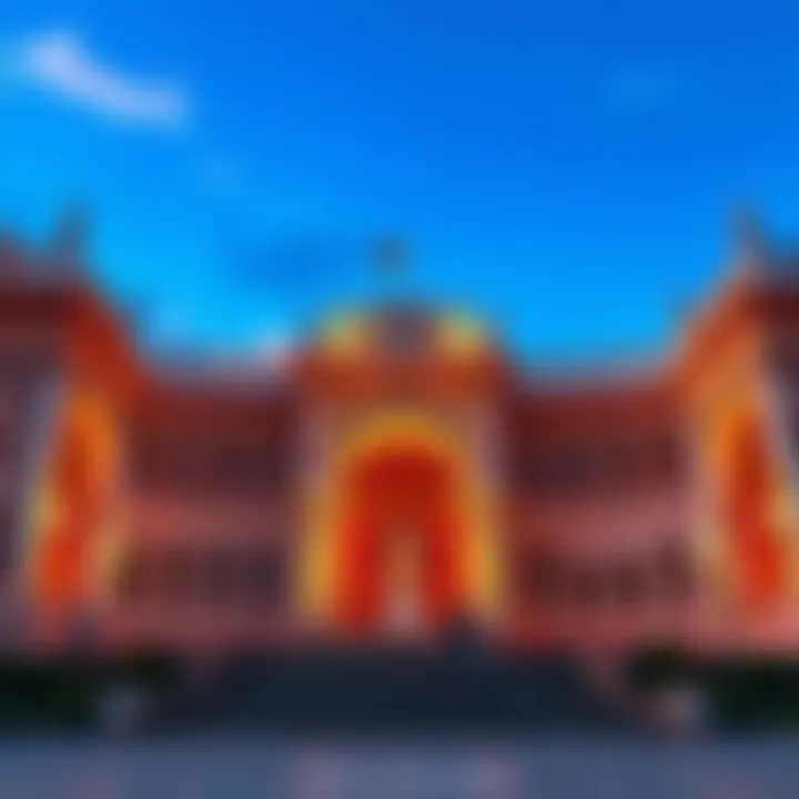 A grand architectural structure representing the concept of Tartaria, showcasing intricate designs and historical elements.