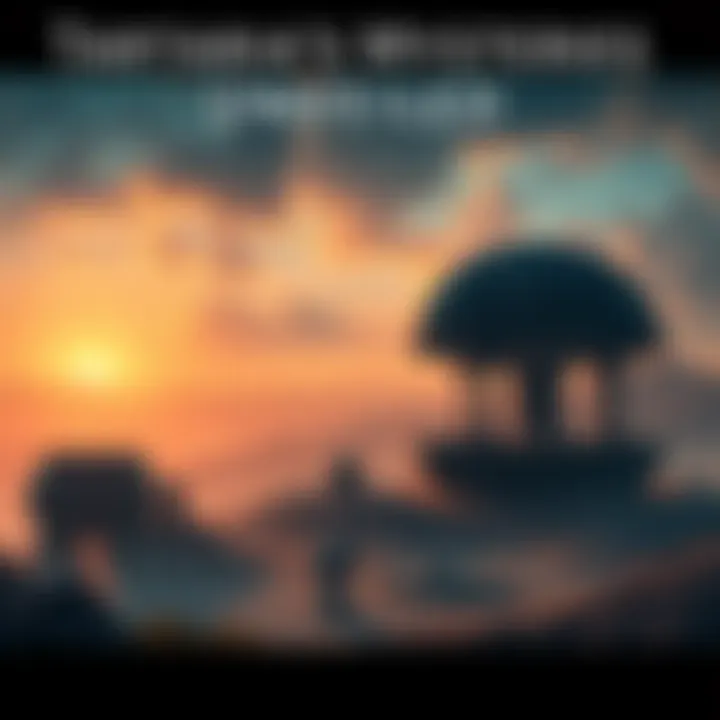 Tartaria's Mysteries Unveiled An artistic interpretation of rotunda structures believed to be teleportation hubs, set against a mystical landscape representing Tartaria's enigmatic history.