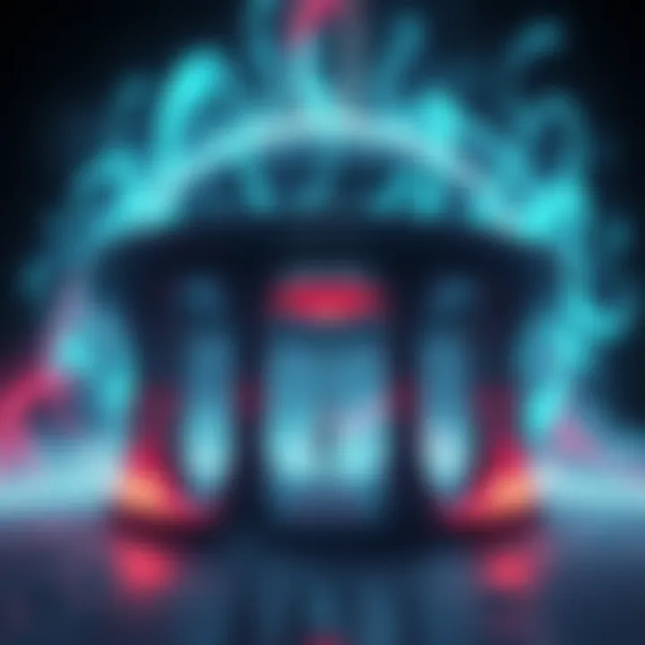 An artistic rendering of a majestic rotunda surrounded by ethereal energies, symbolizing the teleportation theory of Tartaria.