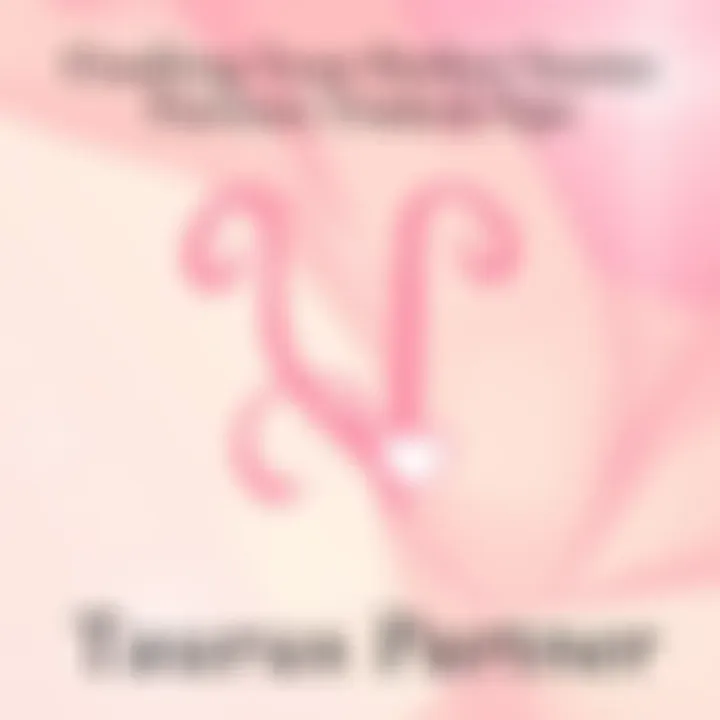 A Taurus zodiac symbol with a heart, representing traits of love and partnership, set against a soft pastel background.