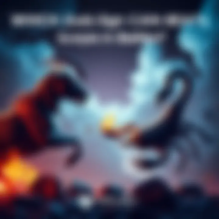 Taurus and Scorpio Symbols in Battle An artistic representation of the Taurus and Scorpio zodiac symbols clashing in a competitive scene.