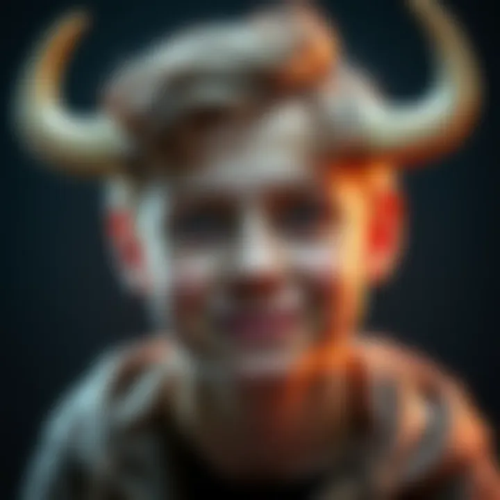 A young person with a friendly expression, trying to match their appearance with Taurus traits, inviting others for feedback.