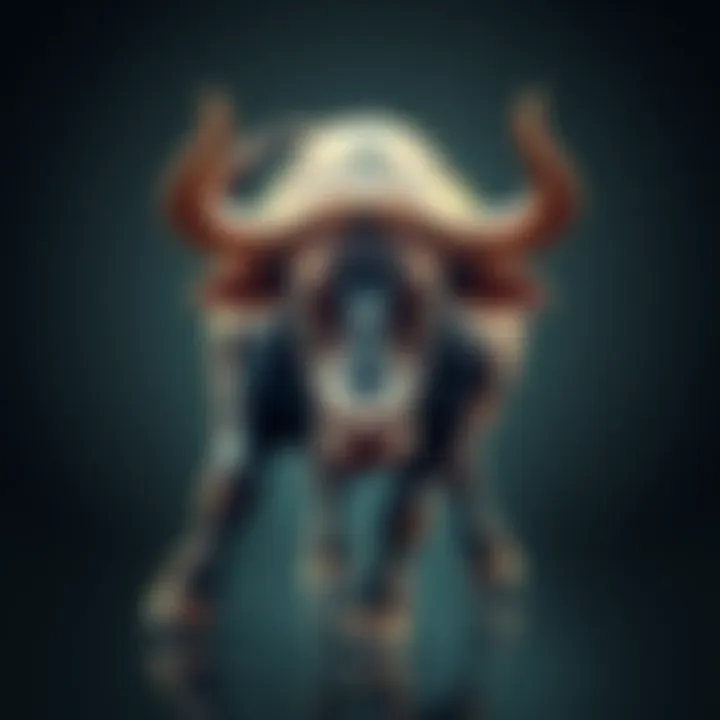 Bull symbol representing Taurus A strong bull symbolizing the Taurus zodiac sign, showcasing its stubborn nature and resilience.