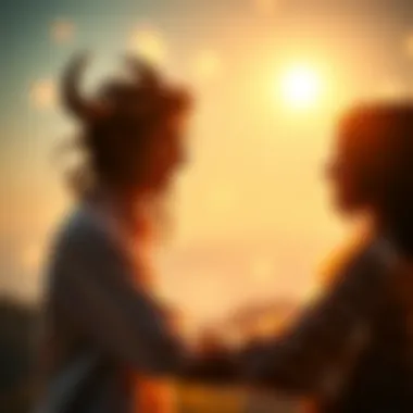 Couple sharing a romantic moment A Taurus couple enjoying a loving and affectionate moment together, showcasing their relationship dynamics and generosity.