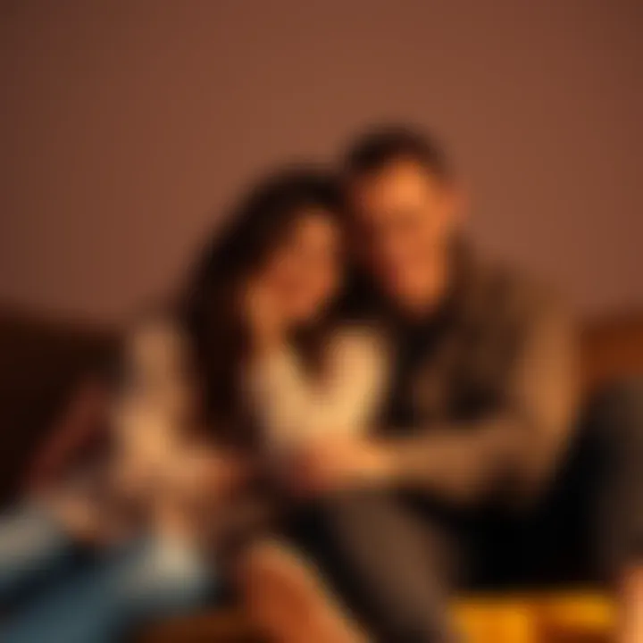 Two friends sitting together, smiling and sharing a moment, representing loyalty and deep connections of Taurus individuals.