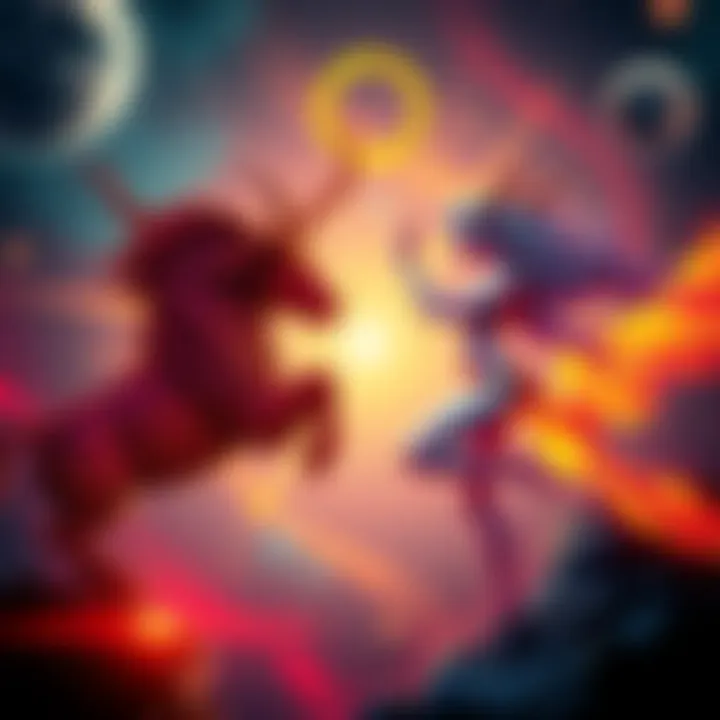 Representation of Taurus and Gemini Venus traits with symbols and astrological signs