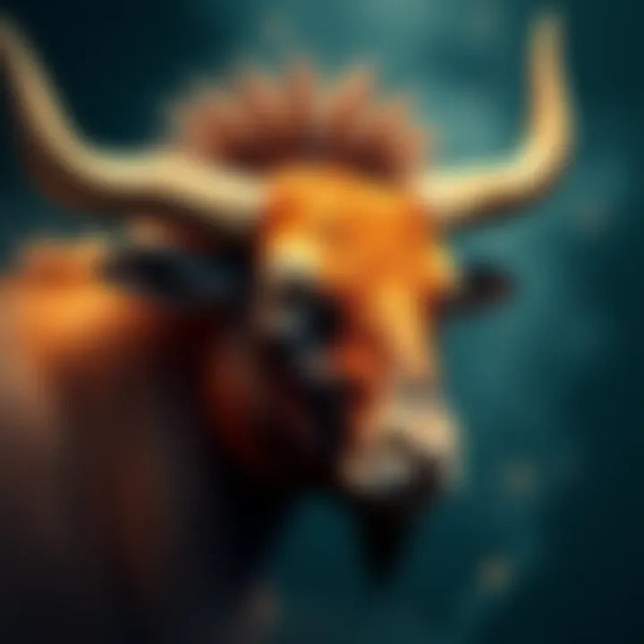Taurus and Honesty Symbolizing the Taurus zodiac sign with elements of trust and loyalty