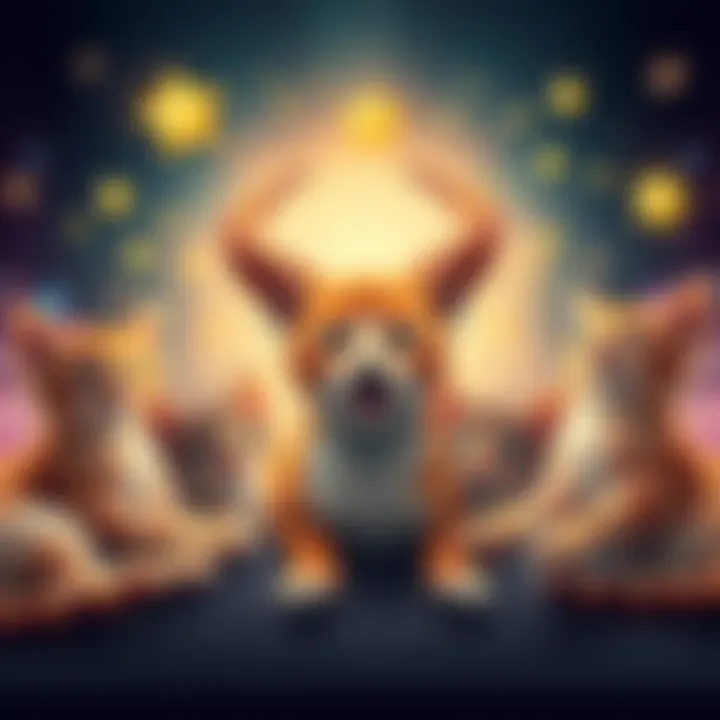 Taurus Horoscope with Cats A Taurus zodiac sign symbol surrounded by playful cats and stars, creating a cheerful atmosphere