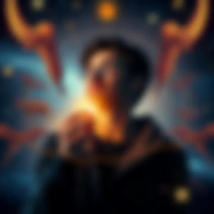 Taurus Life Path 9 Traits A 26-year-old person reflecting on Taurus traits and life path insights, surrounded by symbols of astrology and personal growth.