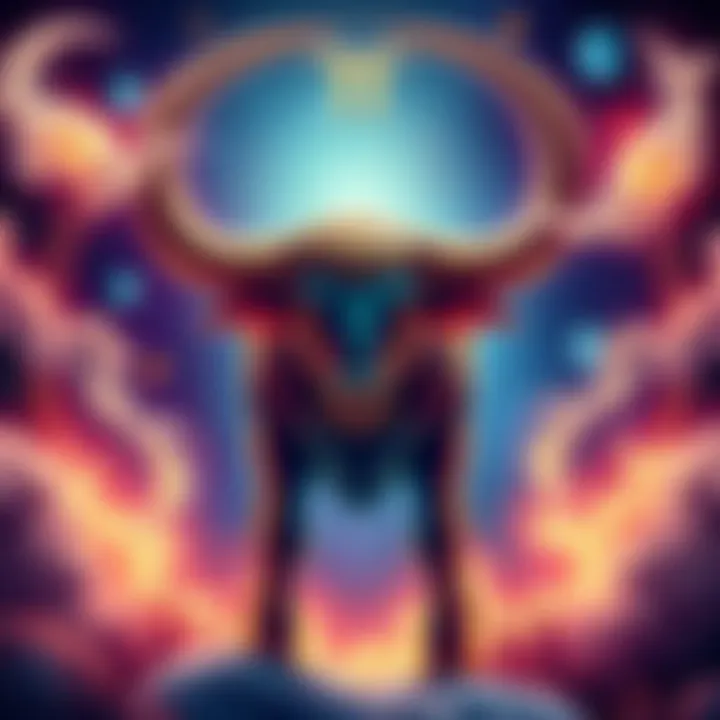 Illustration showing Taurus symbol and zodiac signs for Cancer and Capricorn, depicting challenges in relationships