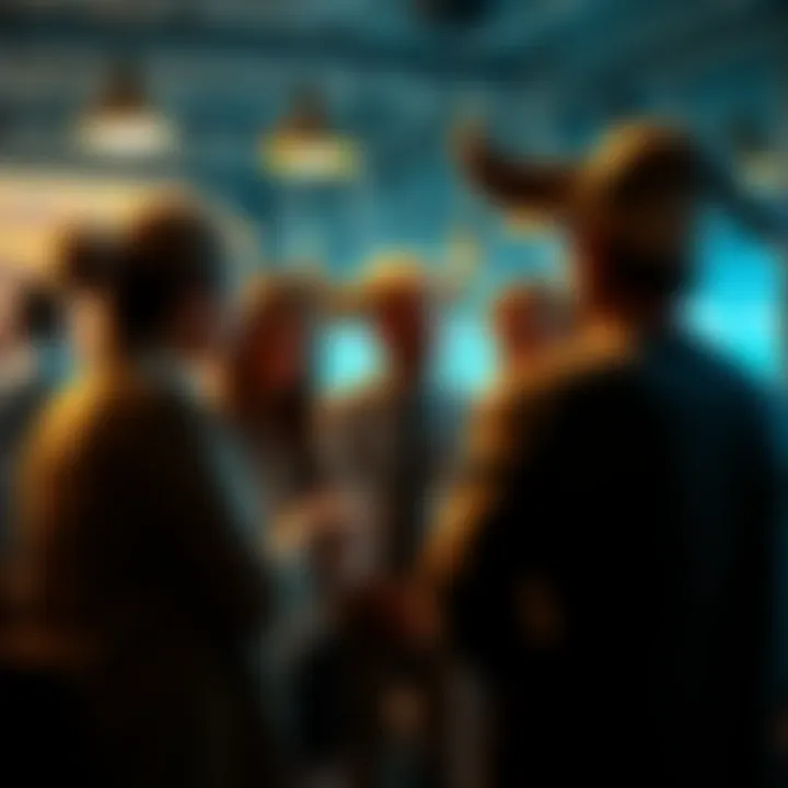 A group of people discussing traits of Taurus individuals in a casual setting