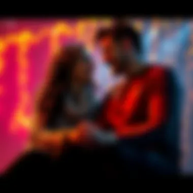 A Taurus woman and a Leo man sitting close together, smiling and sharing a moment of affection.