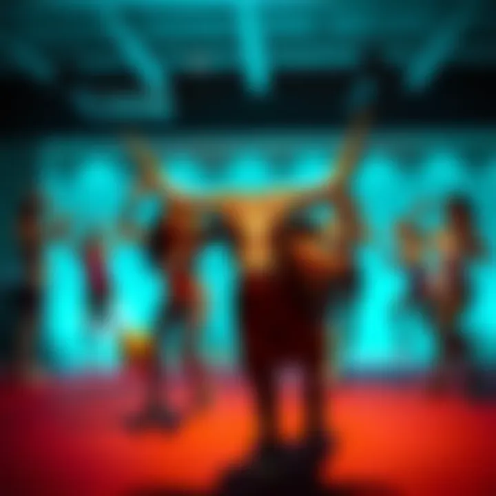 A group of Taurus individuals exercising together, showcasing various fitness activities and a fun atmosphere.