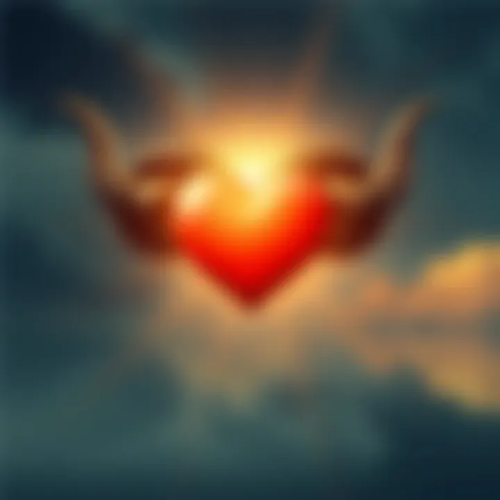 Taurus Zodiac Sign with Heart Symbol An artistic representation of the Taurus zodiac sign featuring a heart symbol to signify emotional connections and relationships, with a calm background.
