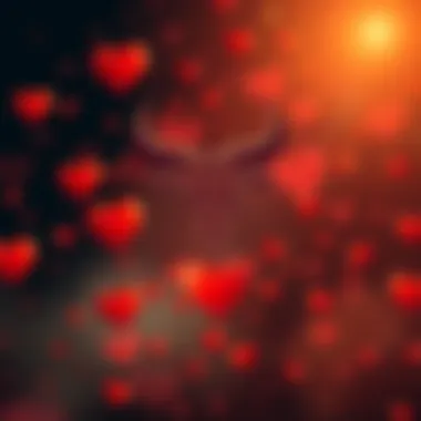 Taurus zodiac sign symbol A Taurus zodiac sign symbol surrounded by hearts, representing love and affection, depicting a calm and thoughtful atmosphere.