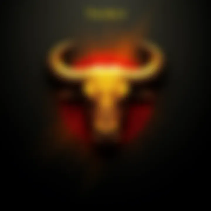 A simple representation of the Taurus zodiac sign symbol with earthy colors, reflecting the grounded traits of Taurus individuals.