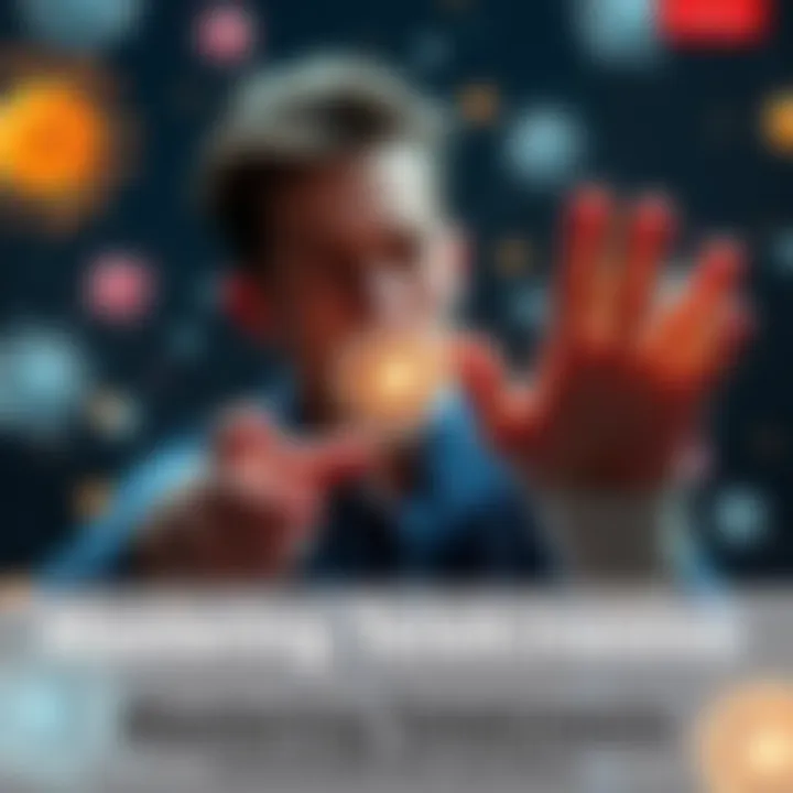 Person demonstrating telekinesis Individual using telekinesis to control objects and cells, showing mental focus and energy