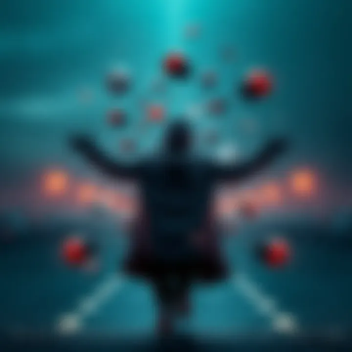 A visual representation of a person being teletransported, showing a figure breaking apart and reassembling at a new location, symbolizing transformation and identity questions.