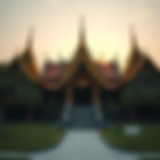 A stunning temple built by Thai monks using 500,000 empty beer bottles, showcasing a unique and eco-friendly design.