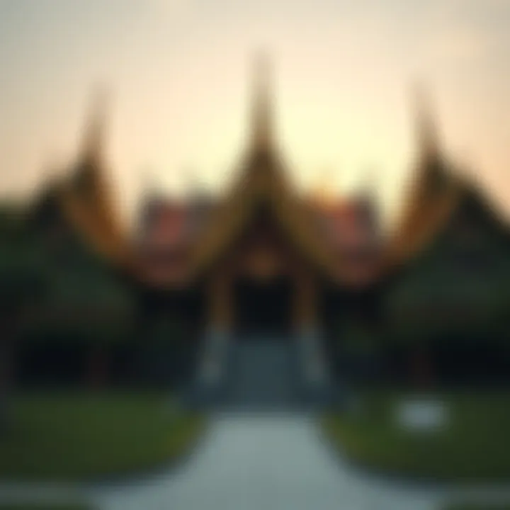 A stunning temple built by Thai monks using 500,000 empty beer bottles, showcasing a unique and eco-friendly design.