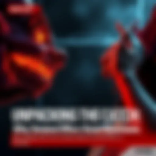 A demon presenting alluring offers to a person who looks uncertain