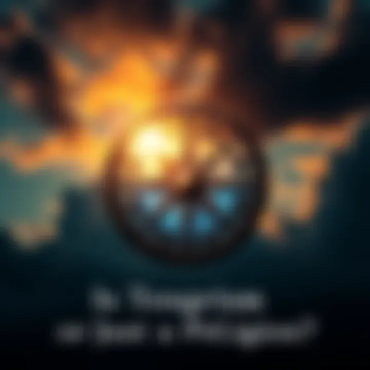 A traditional symbol of Tengrism featuring a depiction of the sky and earth, symbolizing the connection between nature and spirituality.