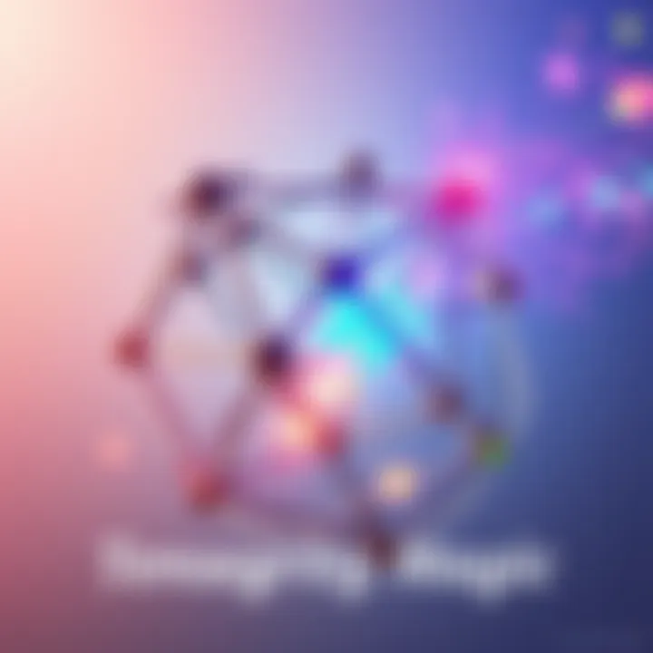 A dynamic tensegrity sculpture with colorful elements, illustrating energy flow and movement, symbolizing new realities for animators.