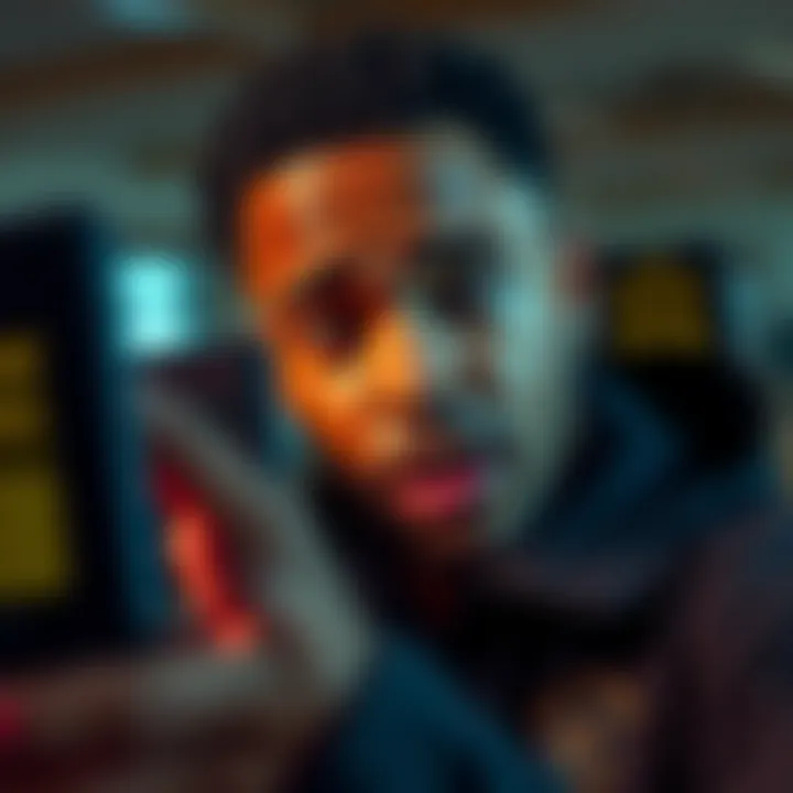 Terryl Farnsworth quickly filming a selfie video shortly after Charlie Kirk was shot, with a concerned expression on his face.