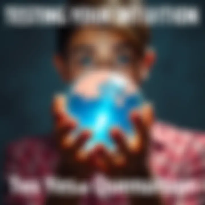 A person holding a crystal ball, contemplating yes or no questions, with a thoughtful expression.