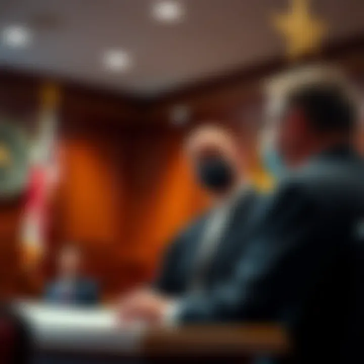 A Texas judge talks with a defendant about the option to reduce community service hours for getting the COVID vaccine.