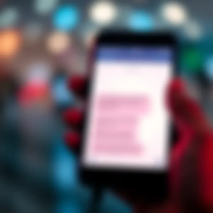 A smartphone screen displaying a text conversation with the term 'lol' used multiple times in a chat.