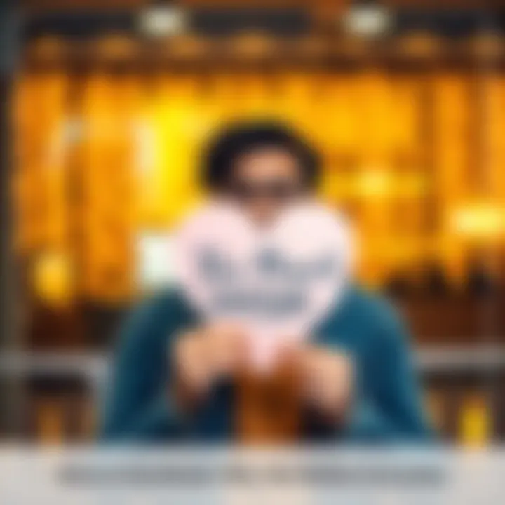 A person smiling and holding a heart-shaped sign to express gratitude