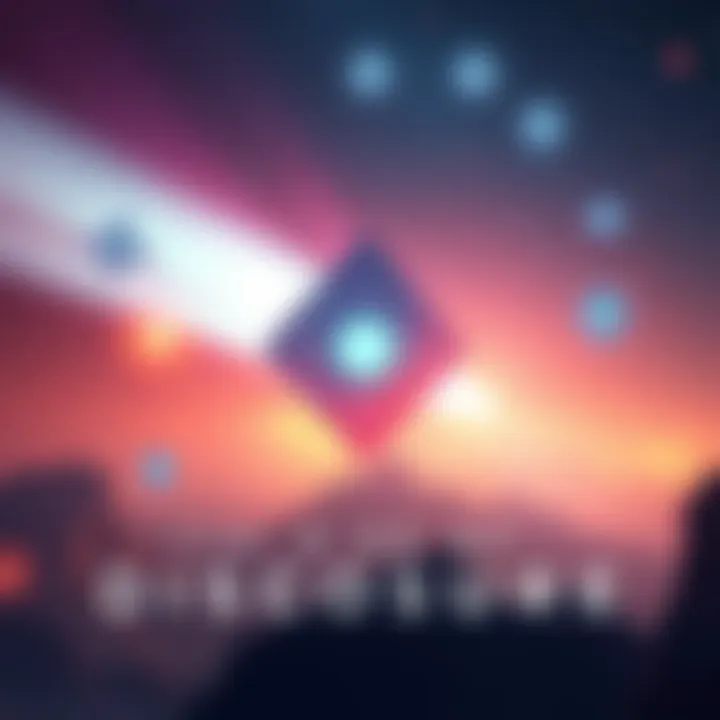 Cover image of 'The Age of Disclosure' showing a cosmic scene with shapes representing non-human intelligence and inter-dimensional travel.