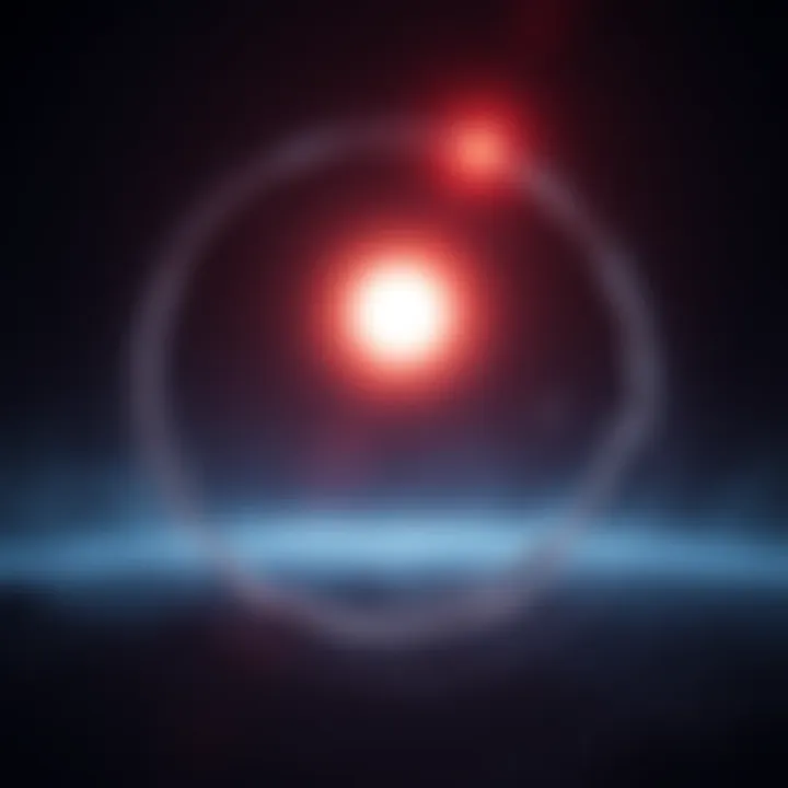 A single glowing orb representing the idea of The One, surrounded by dark space, symbolizing the uniqueness and singularity of the concept.