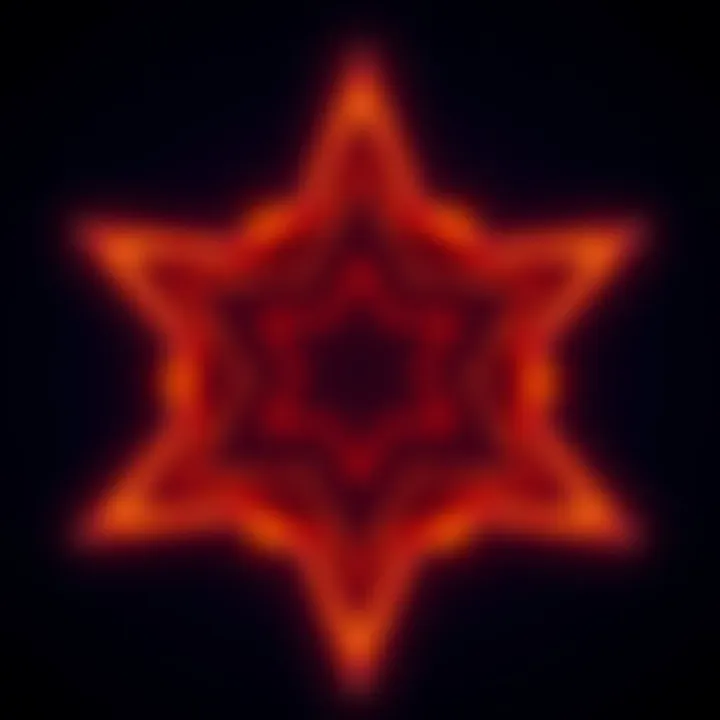 A close-up of the Star symbol used in A∴ A∴, highlighting its design and significance.