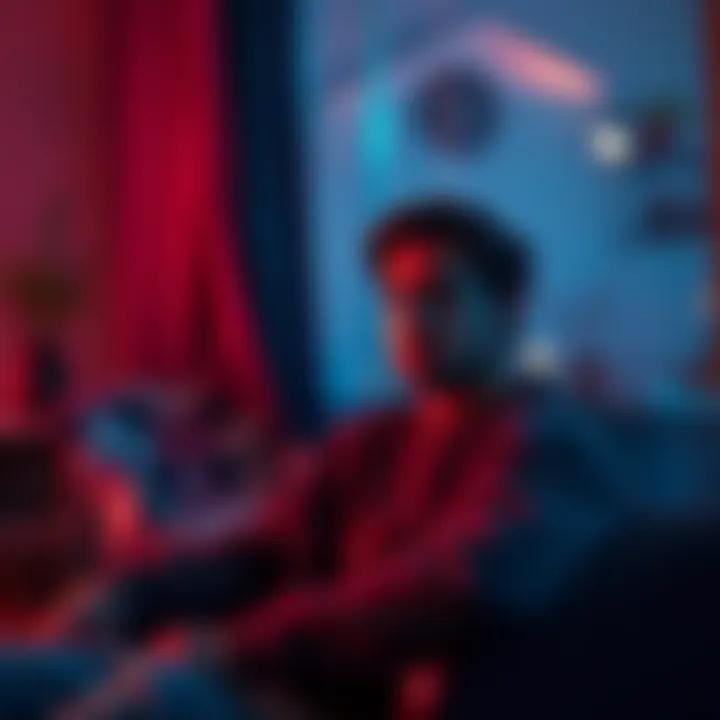 A 31-year-old individual with a concerned expression, sitting alone and contemplating their feelings in a cozy room.
