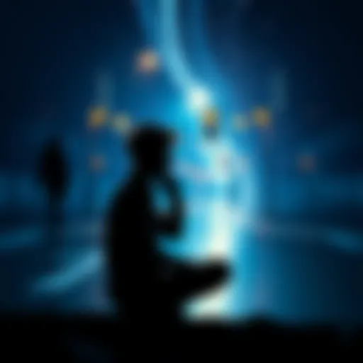 A person sitting alone, lost in thought, depicting the concept of perception and consciousness
