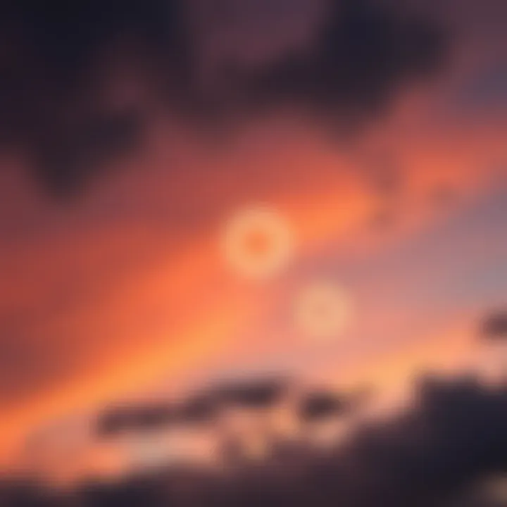 Three unexplained circles are illuminated in the South Carolina sky, captivating onlookers below.