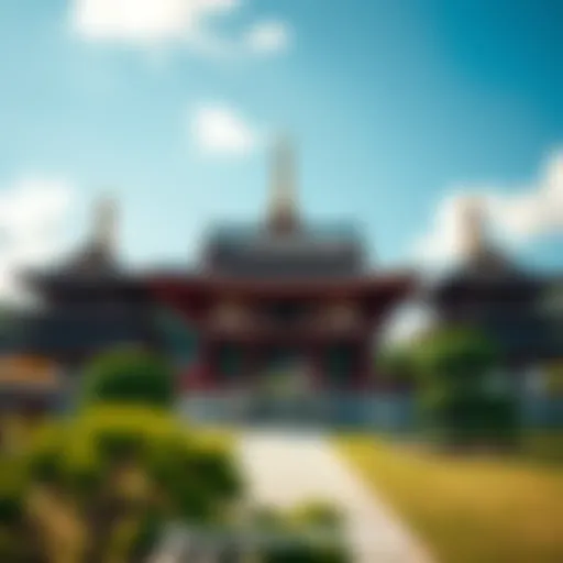 Three traditional Japanese Zen temples representing Soto, Rinzai, and Obaku Zen schools, surrounded by nature.