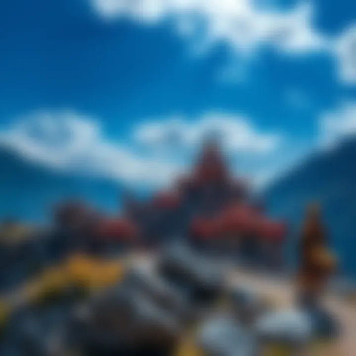 Exploration of ancient artifacts in Tibet's breathtaking landscape